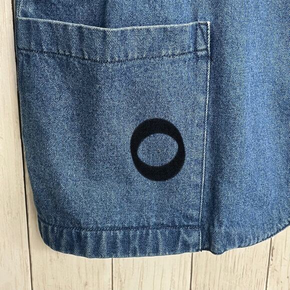 Lisa Josephs Vintage Longline Cotton Retro Oversized Denim Jean Jacket Pockets - Picture 4 of 10